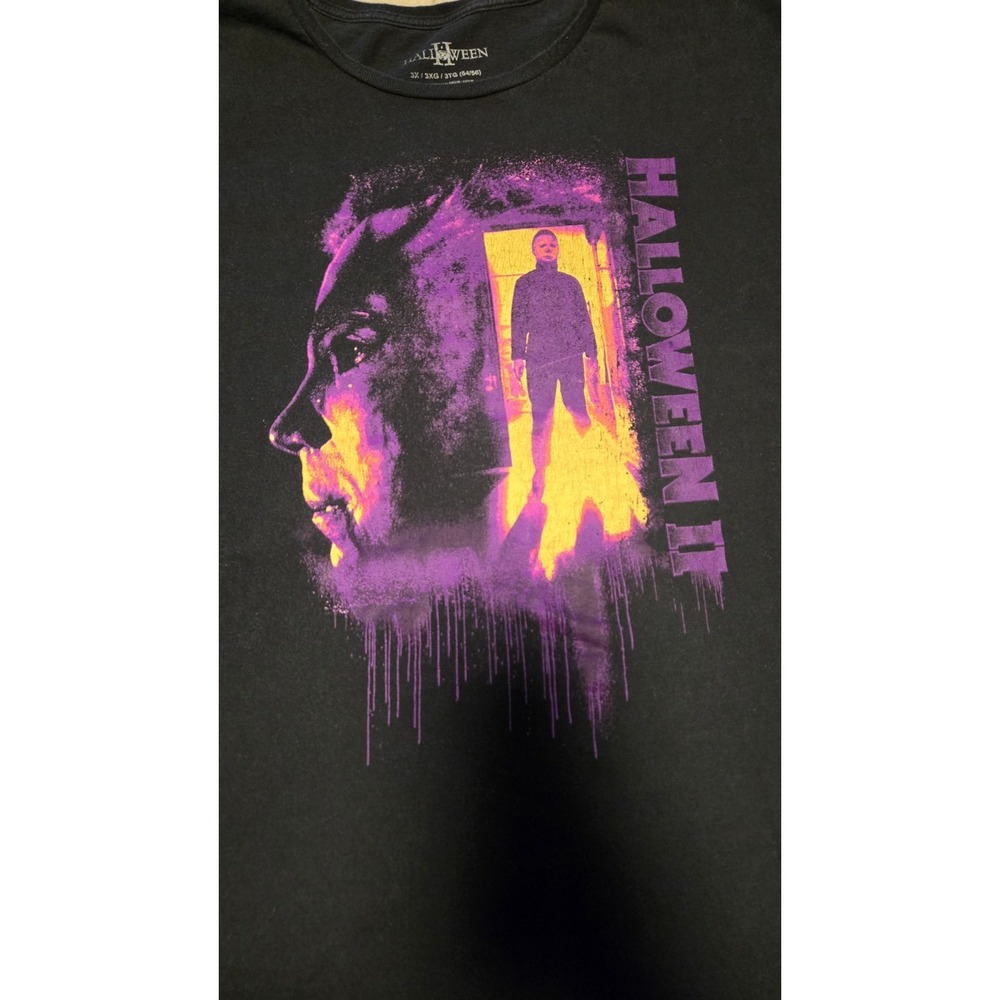 Halloween II Michael Myers Shirt 3X Horror Movie Graphic Tee Universal